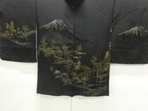 大正ロマン　遠山模様織出し一ツ紋絵羽織